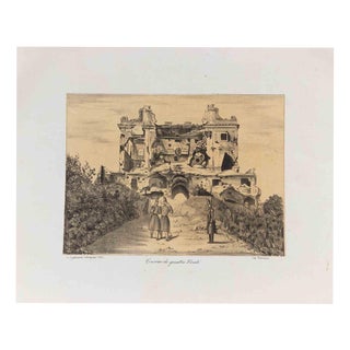 Luigi Gallassi, Casino De' Quattro Venti, 1849, Lithograph For Sale