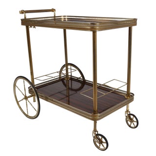 Vintage Traditional Style Bar Cart For Sale