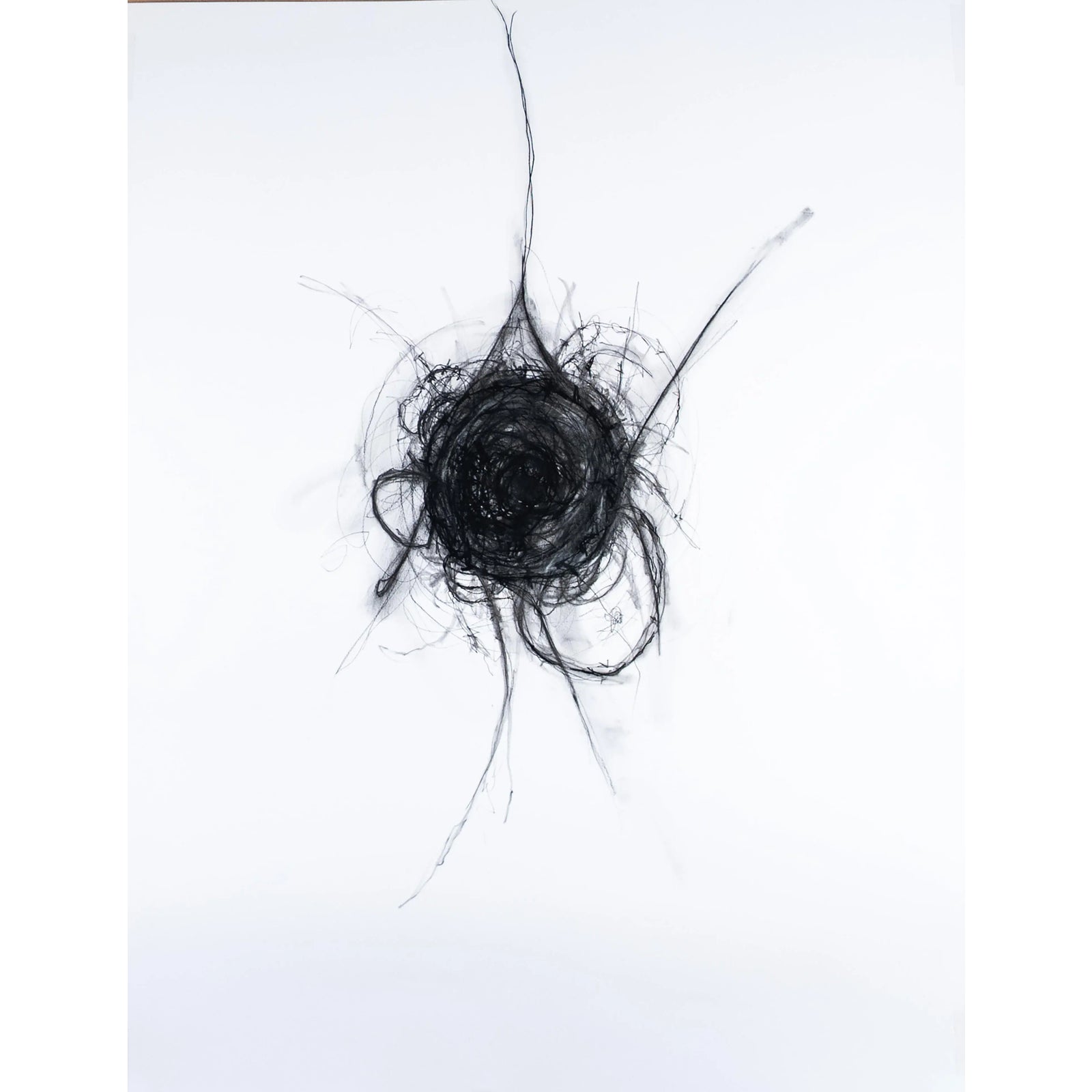 Remembrance Drawing #5 Contemporary Original Charcoal on Paper | Chairish