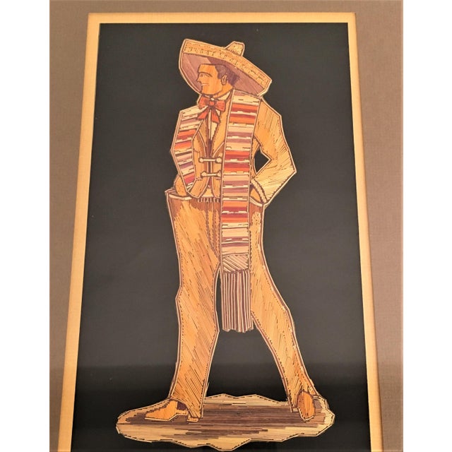 Vintage Mexican Folk Art Popotillo Straw Paintings Chairish