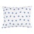 Schumacher Taylor Embroidery 16" Lumbar Pillow in Sky on Navy For Sale