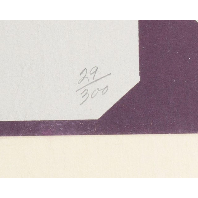 Printmaking Materials "Inclinare" Abstract Screen Print With Embossing by Don Munz For Sale - Image 7 of 8