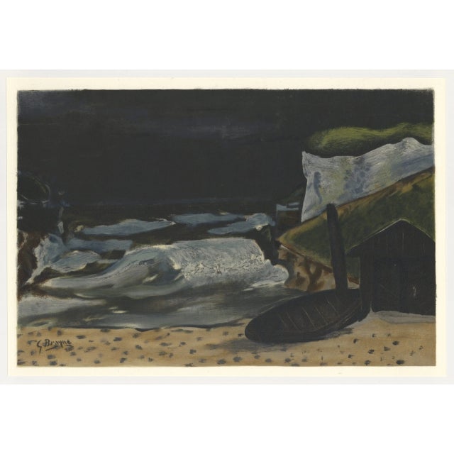 Artist: Georges Braque Country: France Title: La Vague 1932 Medium: Lithograph, signed in the plate Paper Size: 9.5 x 14...