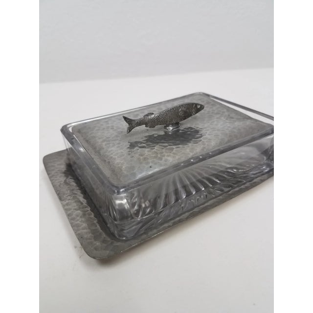 English Antique English Pewter Sardine Dish - Circa 19th Century For Sale - Image 3 of 11
