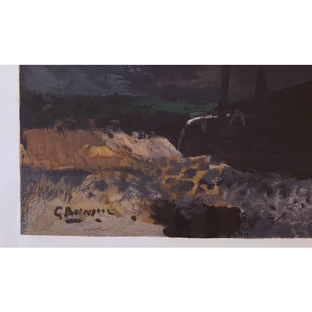 Georges BRAQUE (1881 - 1963) Boat on the pebbles 1959 Lithography Signed in the board Dimensions of the work: 29.8 cm x...