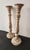 Antique Country House Shabby Chic Wooden Candleholders for Pillar Candles, France, 1950s For Sale - Image 6 of 18