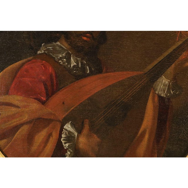 After Nicolas Tournier, The Lute Player, 1640, Oil on Canvas For Sale - Image 8 of 13