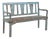 Vintage Anglo-Indian Painted Teakwood Garden Bench, Mid-Century For Sale