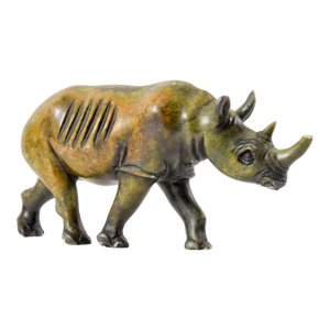 Early 20th Century Shona Stone Rhino Sculpture