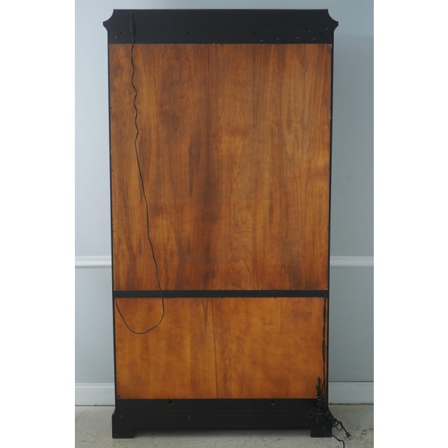 Henkel Harris Model 227 Black Curio Cabinet For Sale - Image 16 of 18