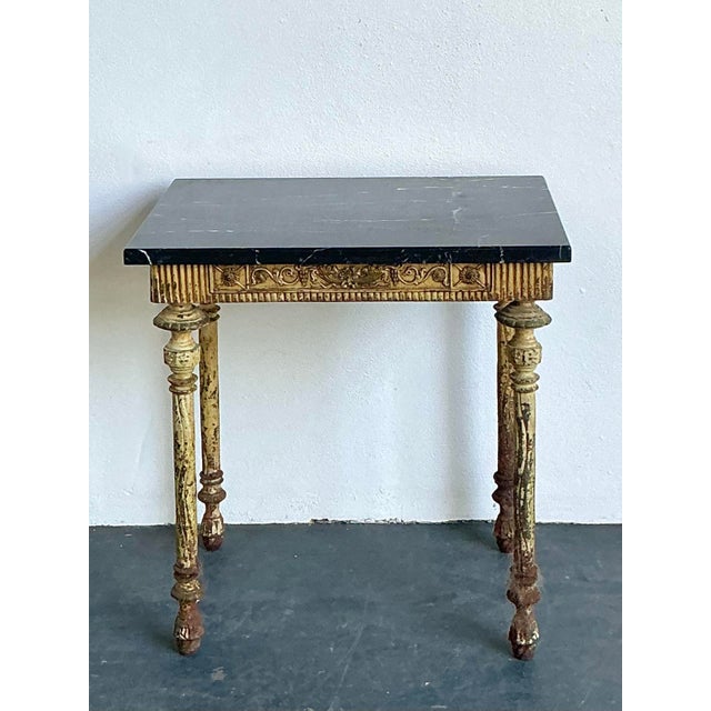 Vintage Distressed Wrought Iron Side Table For Sale - Image 9 of 12