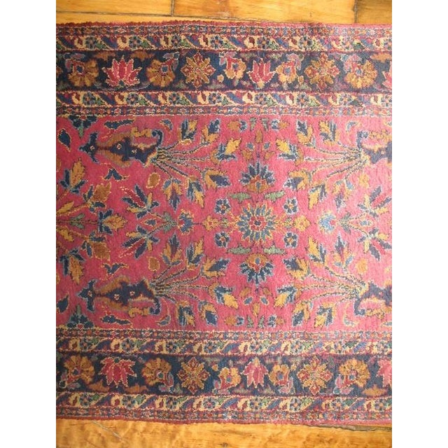 19th Century 19th Century Zabihi Collection Magnificent Superfine Persian Silk Kashan Rug - 1'6" x 5'3" For Sale - Image 5 of 8