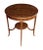 1910s English Edwardian Mahogany Inlaid Circular Side Table For Sale - Image 9 of 9