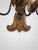 Wood Pair 19th Century, Italian Baroque Revival Gilt Wood & Tole Three-Arm Sconces For Sale - Image 7 of 9