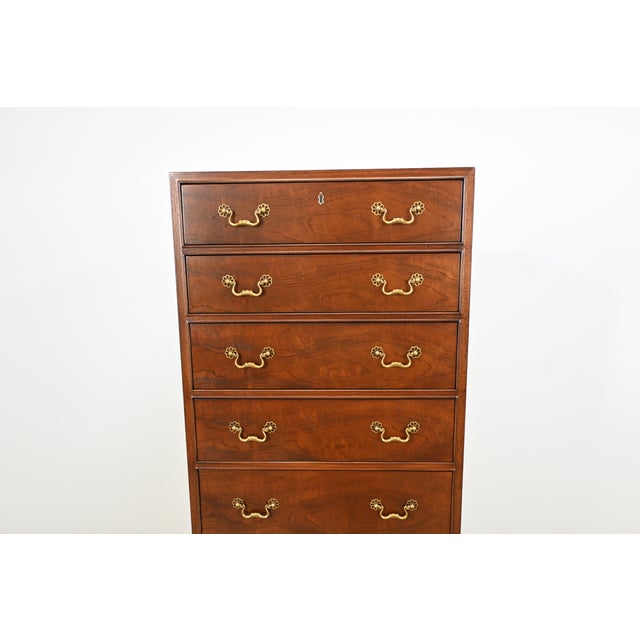 Traditional Henredon Georgian Revival Mahogany Lingerie Chest of Drawers | Newly Refinished For Sale - Image 3 of 16