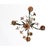 French Vintage Tôle Painted Floral Chandelier For Sale In Baton Rouge - Image 6 of 13