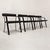 Vintage Black Armchairs with Armrests, 1980s, Set of 4 For Sale - Image 10 of 18