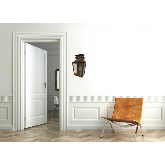 1970s Continental Iron Lantern Wall Sconce For Sale - Image 9 of 9