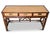 Metal Mid-Century Modern Rattan Side Table with Glazed Top, 1950s For Sale - Image 7 of 10