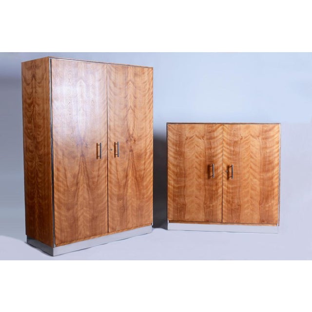 Wardrobe dimensions: Height: 178 cm Width: 121 cm Depth: 58 cm Chest of drawers dimensions: Height: 119 cm Width: 121 cm...