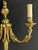 Antique French Louis XVI Gilt Bronze Two-Light Wall Sconce, 1890s For Sale - Image 3 of 11