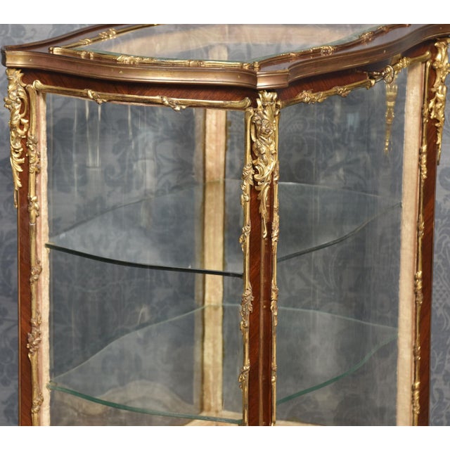 French Walnut Cabinet, 1890s For Sale - Image 11 of 12