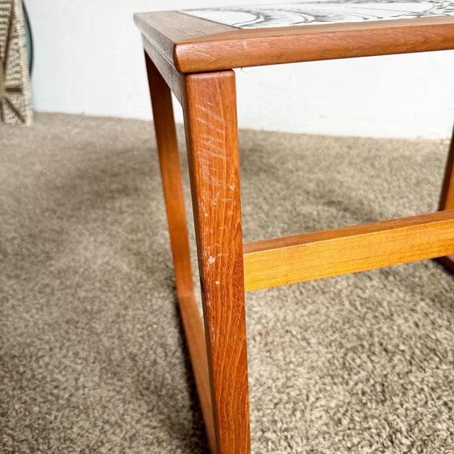 Brown Danish Modern Nesting Tables by Mobelfabrikken Toften For Sale - Image 8 of 10