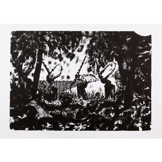 Lorenzo Mattotti Tiepolo 1 (La Danse), 2016 Original black lithograph on BFK Rives paper 270g Edition of 40 copies Signed...