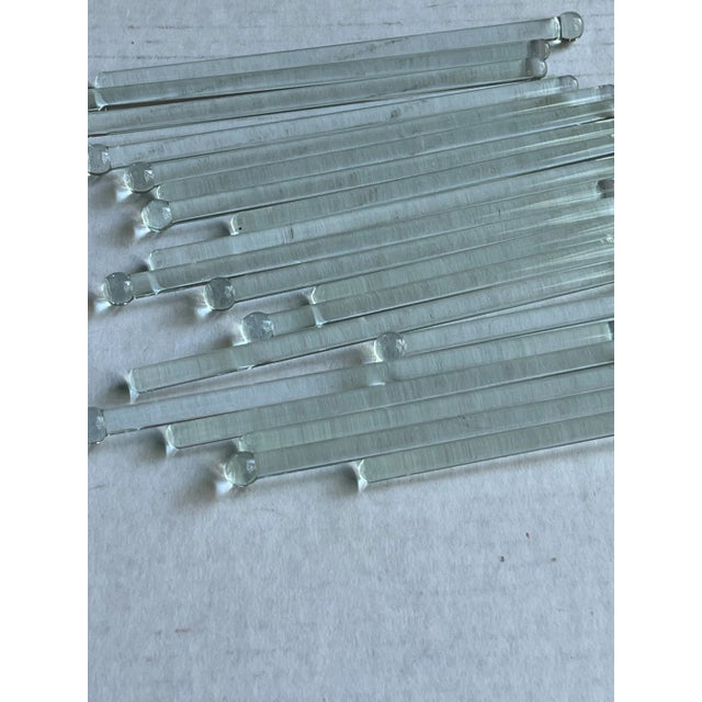 Vintage glass swizzle sticks, 20 perfect for your bar. Use them at holiday parties or every day. Combined shipping with...