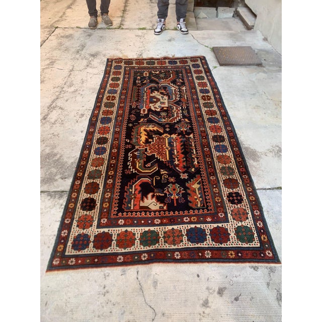 Antique Talish Dragon Rug, Southeast Caucasus 3'9" X 7'9" Circa 1870 For Sale - Image 11 of 11