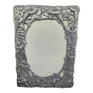 VTG Arthur Court Calia Lilies Cast Aluminum Picture Frame 8” X 5-3/4”