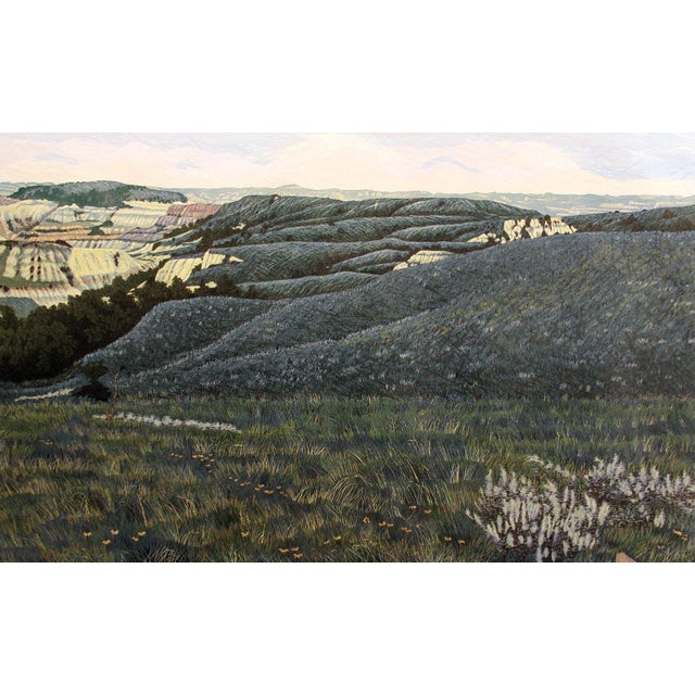 Paper Gordon Mortensen "North Dakota Prairies" Hand Signed Woodcut Artwork 1982 For Sale - Image 7 of 7
