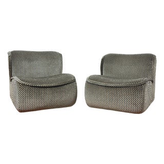 Calida Lounge Chairs by Architect Giudici for Coim, 1970s, Set of 2 For Sale