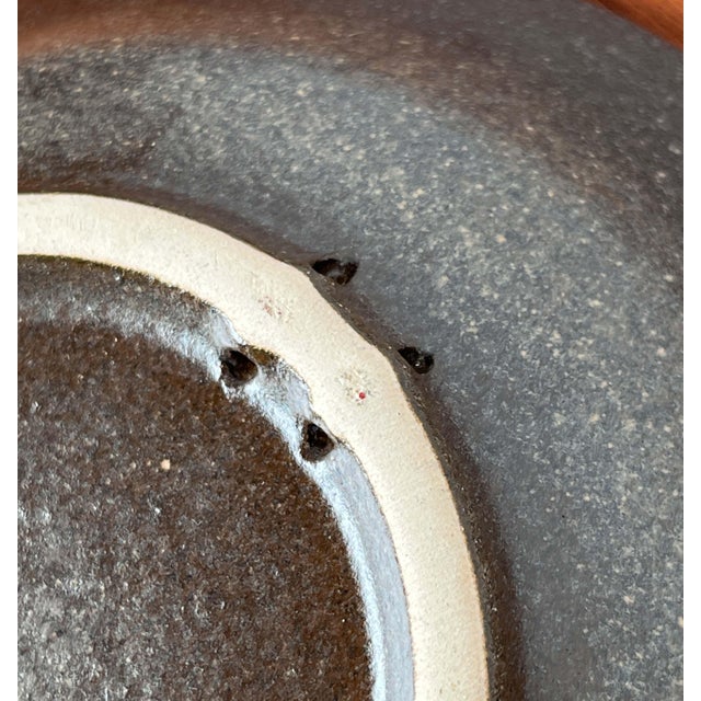 Ceramic Mid-Century German Pottery Wall Bowl, 1960s For Sale - Image 7 of 11