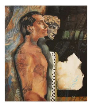 Contemporary "Duty" Modern Man and Classical Man Portrait Early 21st Century