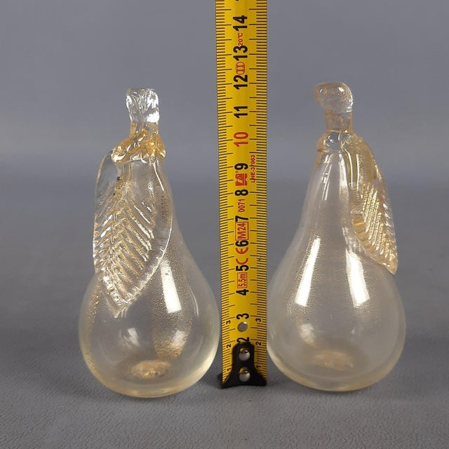 Vintage Murano Glass Fruit Pears Apples Set from La Fenice, 1970s, Set of 5 For Sale - Image 9 of 11