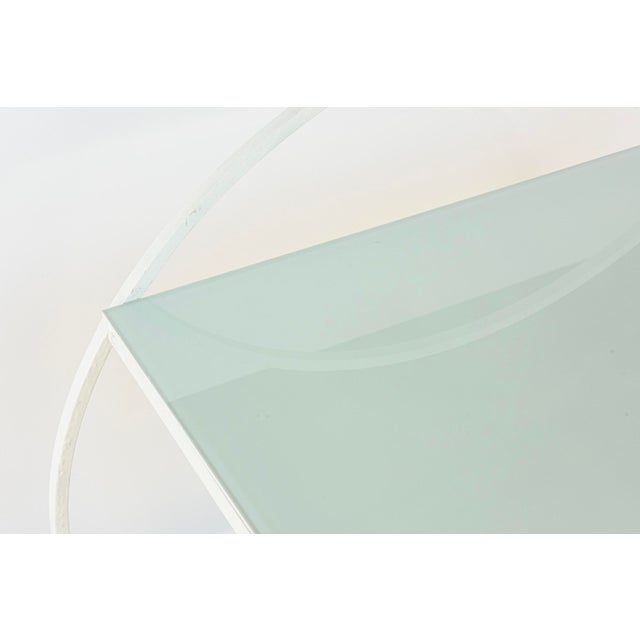 Vintage White Painted Iron Garden and Patio Furniture Style of Salterini Set of 4 For Sale - Image 12 of 13