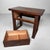 Wood Japanese Minimalist Side Table with Drawer, 1920s For Sale - Image 7 of 12
