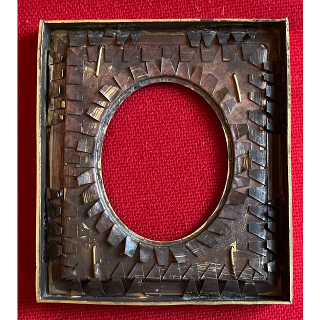 Antique 19th Century French Empire Gilt Bronze Ormolu Small Picture Frame For Sale - Image 16 of 18