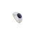 Not Yet Made - Made To Order Signet Ring With Blue Sapphire East-West Gypsy Set Gemstone Size 7.5 For Sale - Image 5 of 12