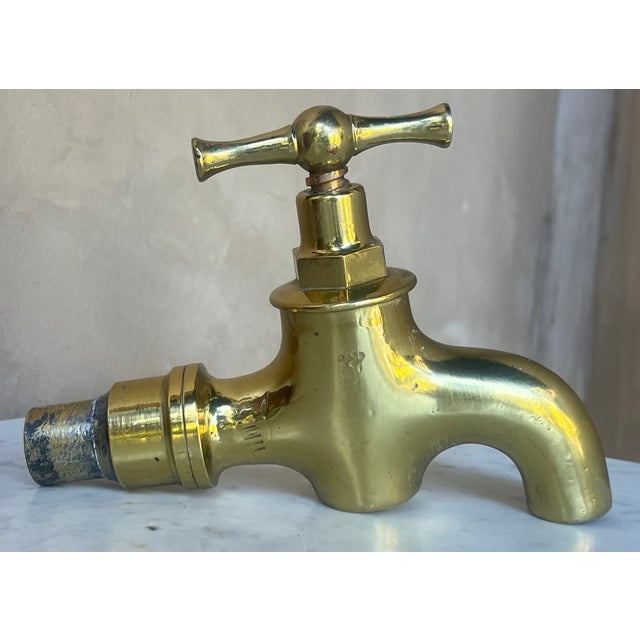 Antique French Brass Water Spout / Faucet For Sale - Image 10 of 18