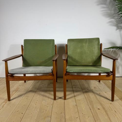 Brown Mid-Century Modern Danish Teak Armchairs, 1960, Set of 2 For Sale - Image 8 of 8