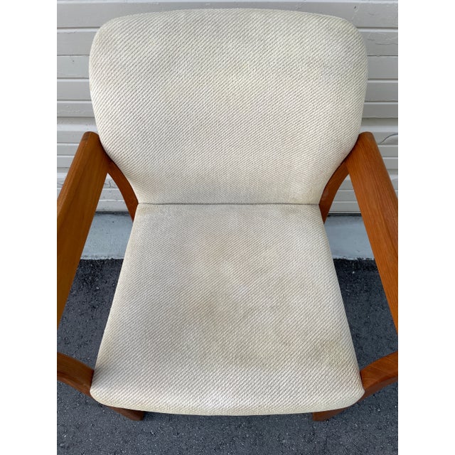 Wood 1960s Danish Teak Chair by Hugo Frandsen for Spottrup For Sale - Image 7 of 12