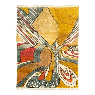Hand-Knotted Wool Rug by Azele Studio For Sale