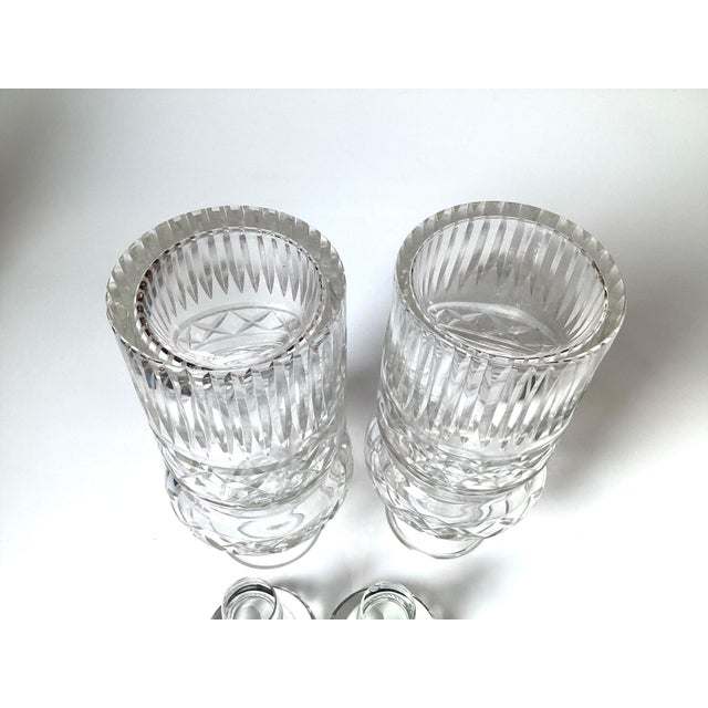 Late 19th Century 19th Century Cut Glass Spirit Decanters - a Pair For Sale - Image 5 of 9