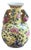 Late-20th Century Yellow Chinoiserie Ceramic Vase For Sale