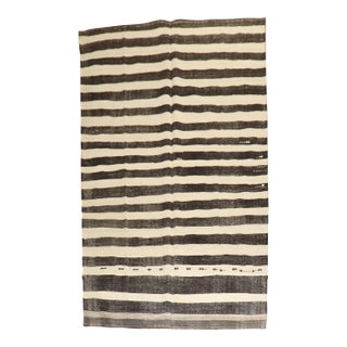 Striped Vintage Turkish Kilim rug no. r5729 For Sale