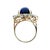 Early 21st Century Rare 14k Gold Gia 8.89 Carat Weight Black Opal, Alexandrite & Diamond Halo Ring, Size 8.5 For Sale - Image 5 of 13