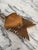 Folk Art 1967 Hand Carved Gilt Wooden Folk Art Chicken & Arrow Wall Hanging For Sale - Image 3 of 3