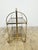 Mid-Century Modern Folding Bar Cart in Brass and Ribbed Acrylic Glass, 1960s For Sale - Image 4 of 18
